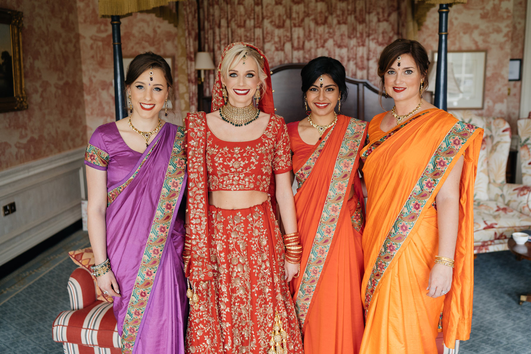 Vibrant Hindu Irish wedding photography | The K Club wedding venue 54