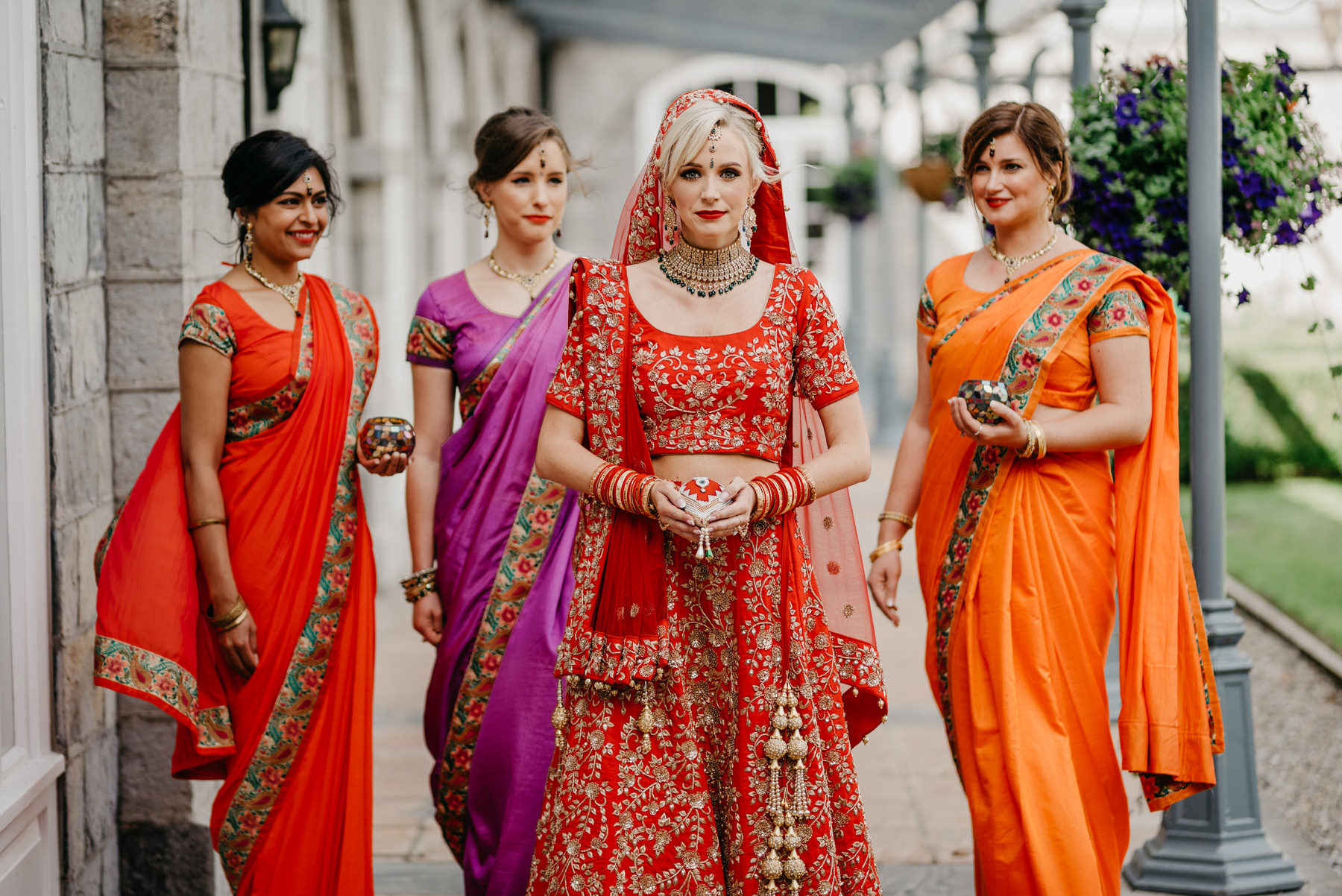 Vibrant Hindu Irish wedding photography | The K Club wedding venue 70