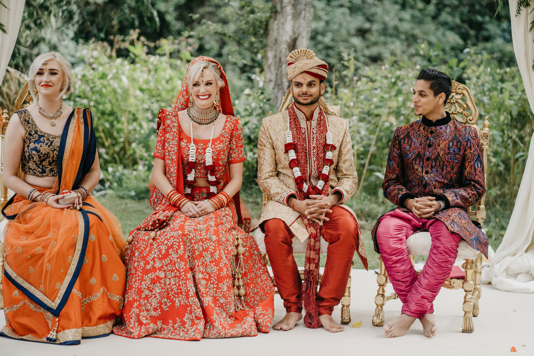 Vibrant Hindu Irish wedding photography | The K Club wedding venue 125