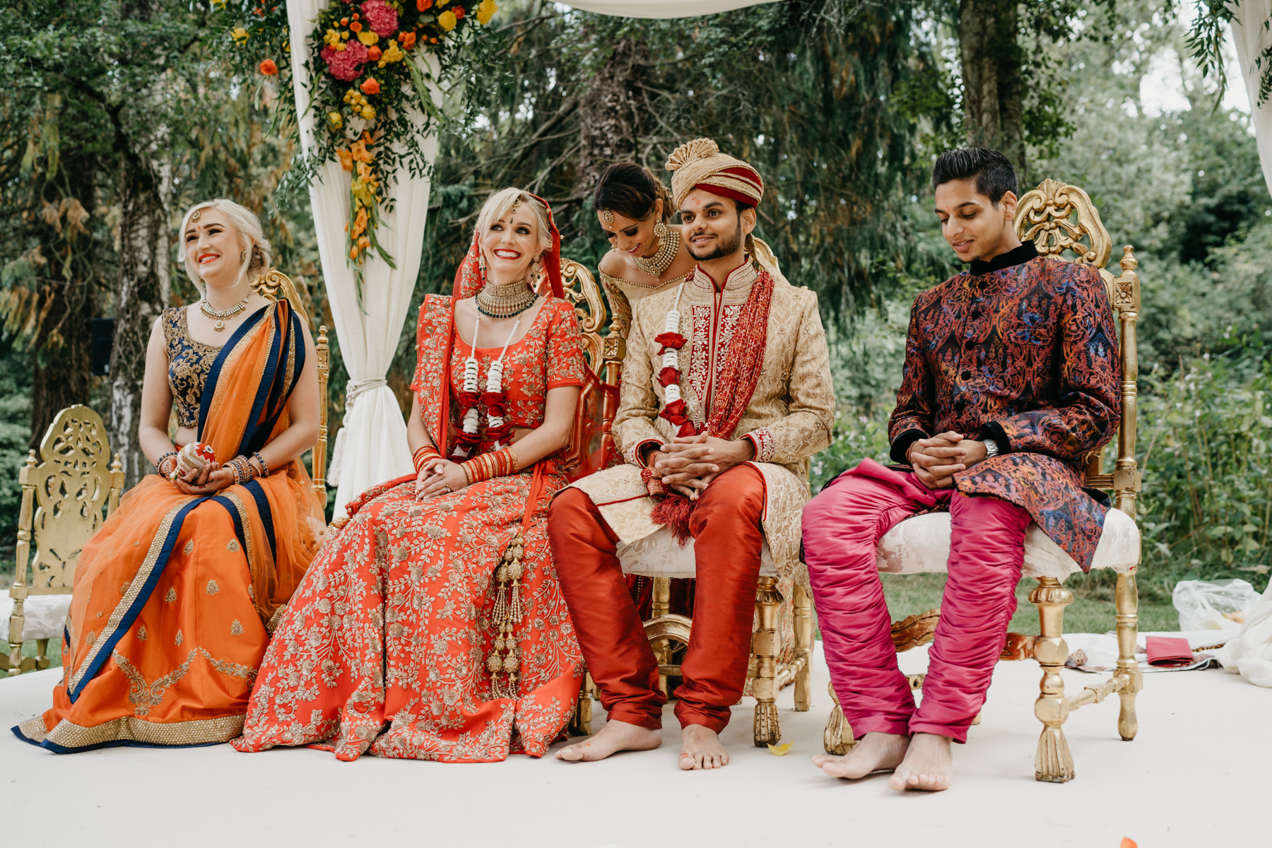 Vibrant Hindu Irish wedding photography | The K Club wedding venue 127