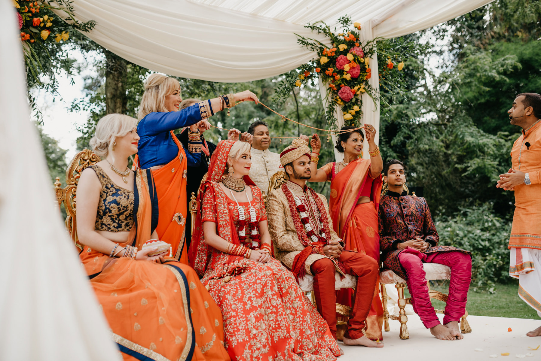 Vibrant Hindu Irish wedding photography | The K Club wedding venue 128