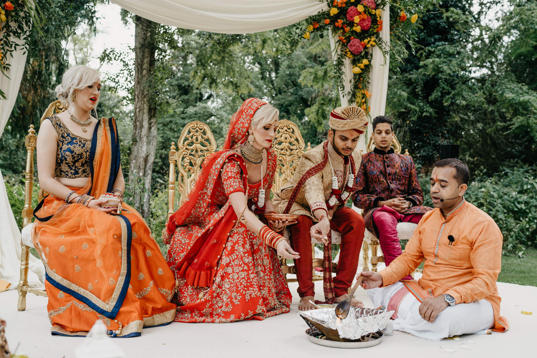 Vibrant Hindu Irish wedding photography | The K Club wedding venue 131