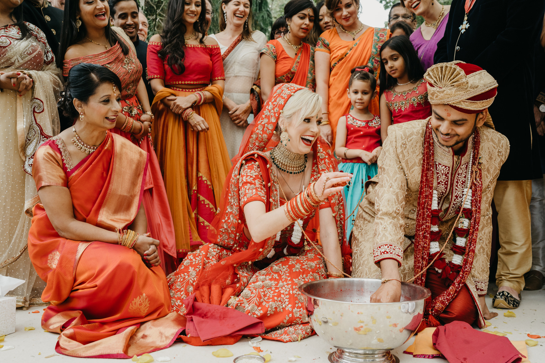 Vibrant Hindu Irish wedding photography | The K Club wedding venue 153