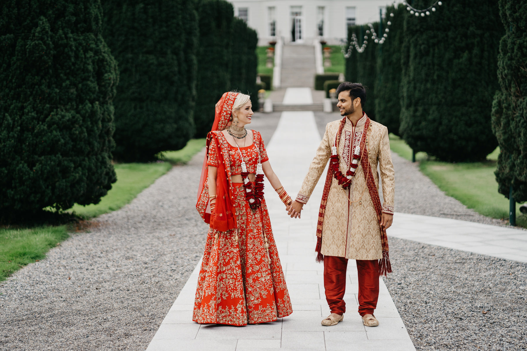 Vibrant Hindu Irish wedding photography | The K Club wedding venue 169