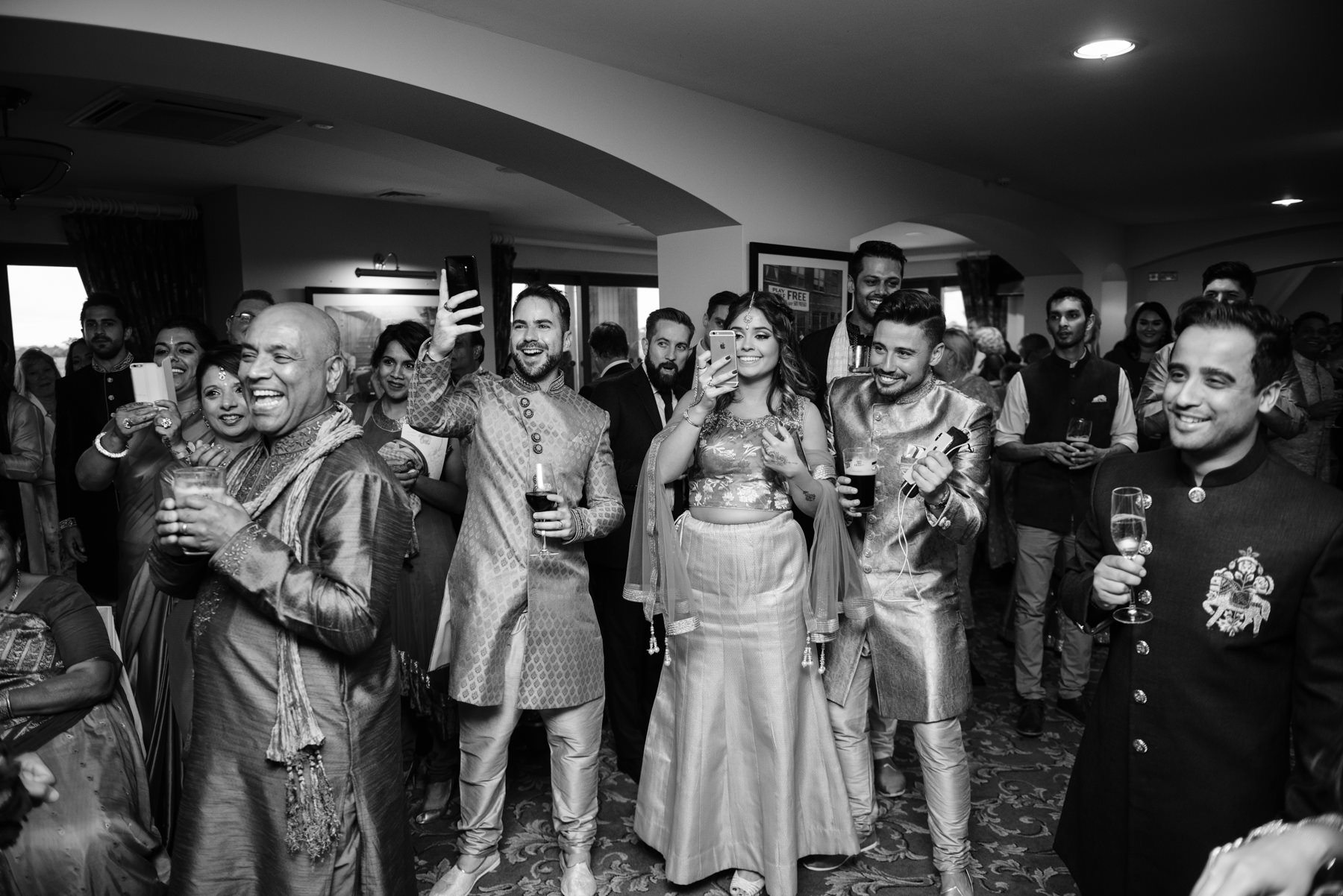 Vibrant Hindu Irish wedding photography | The K Club wedding venue 193