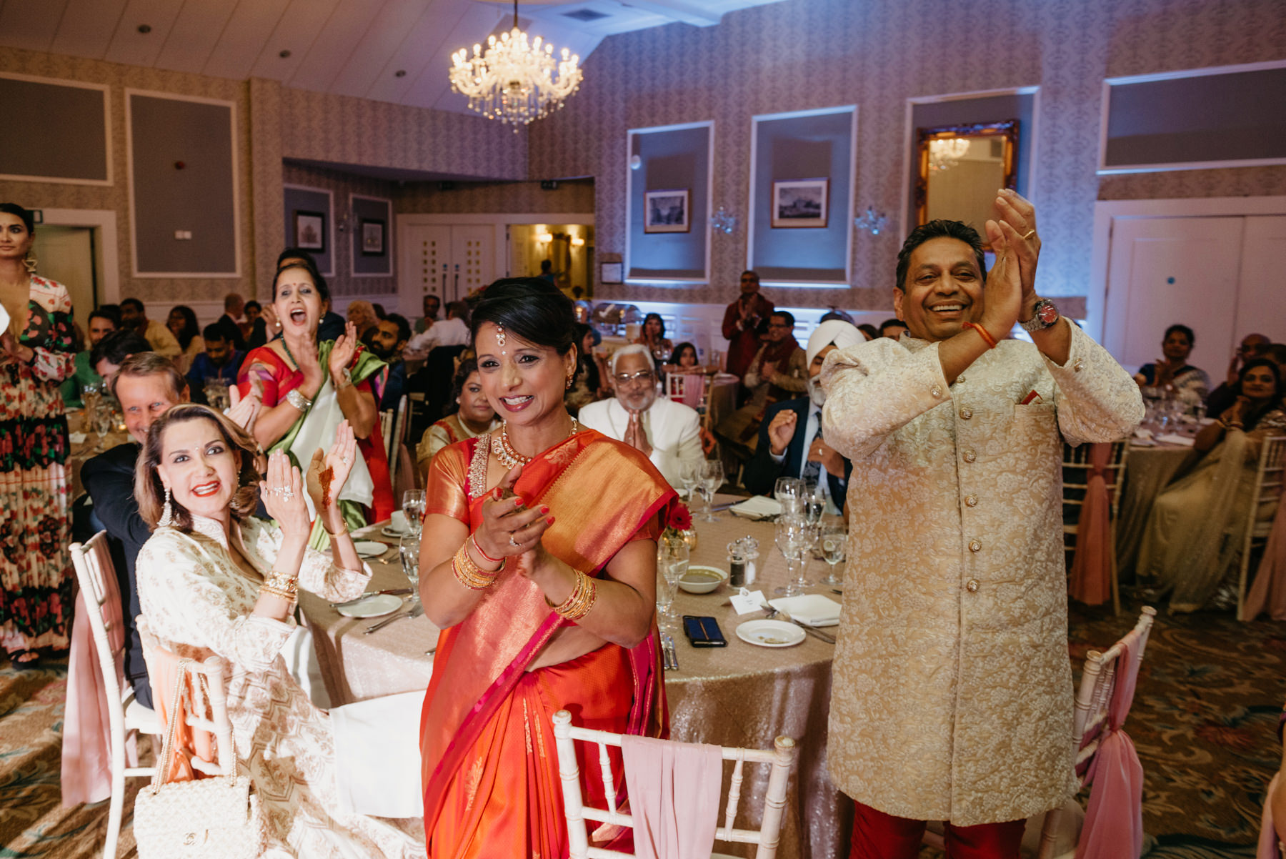 Vibrant Hindu Irish wedding photography | The K Club wedding venue 208