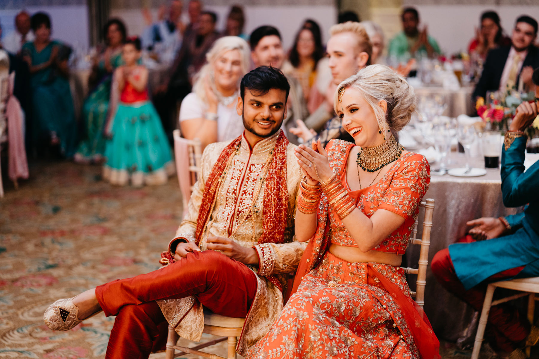 Vibrant Hindu Irish wedding photography | The K Club wedding venue 212