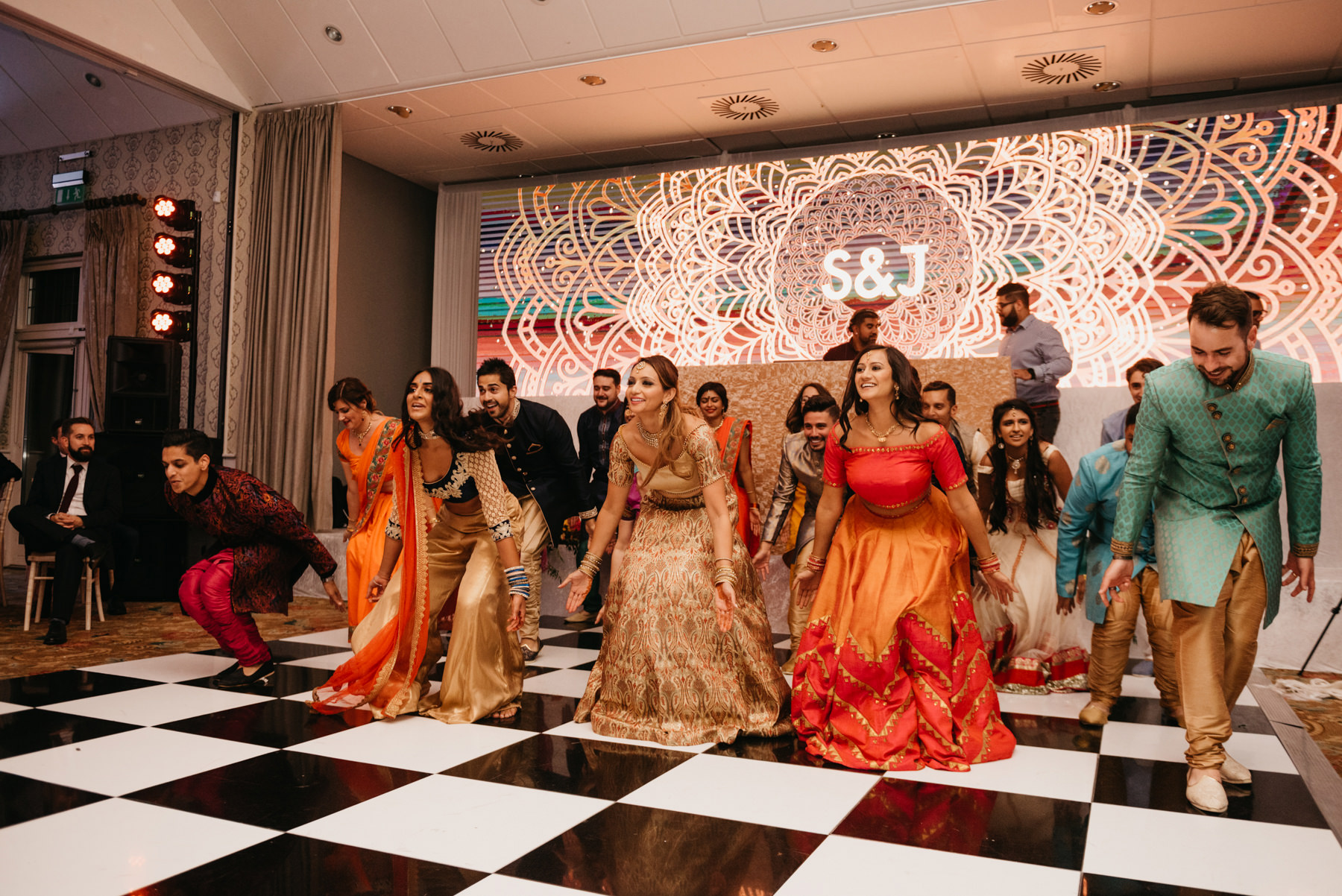 Vibrant Hindu Irish wedding photography | The K Club wedding venue 223