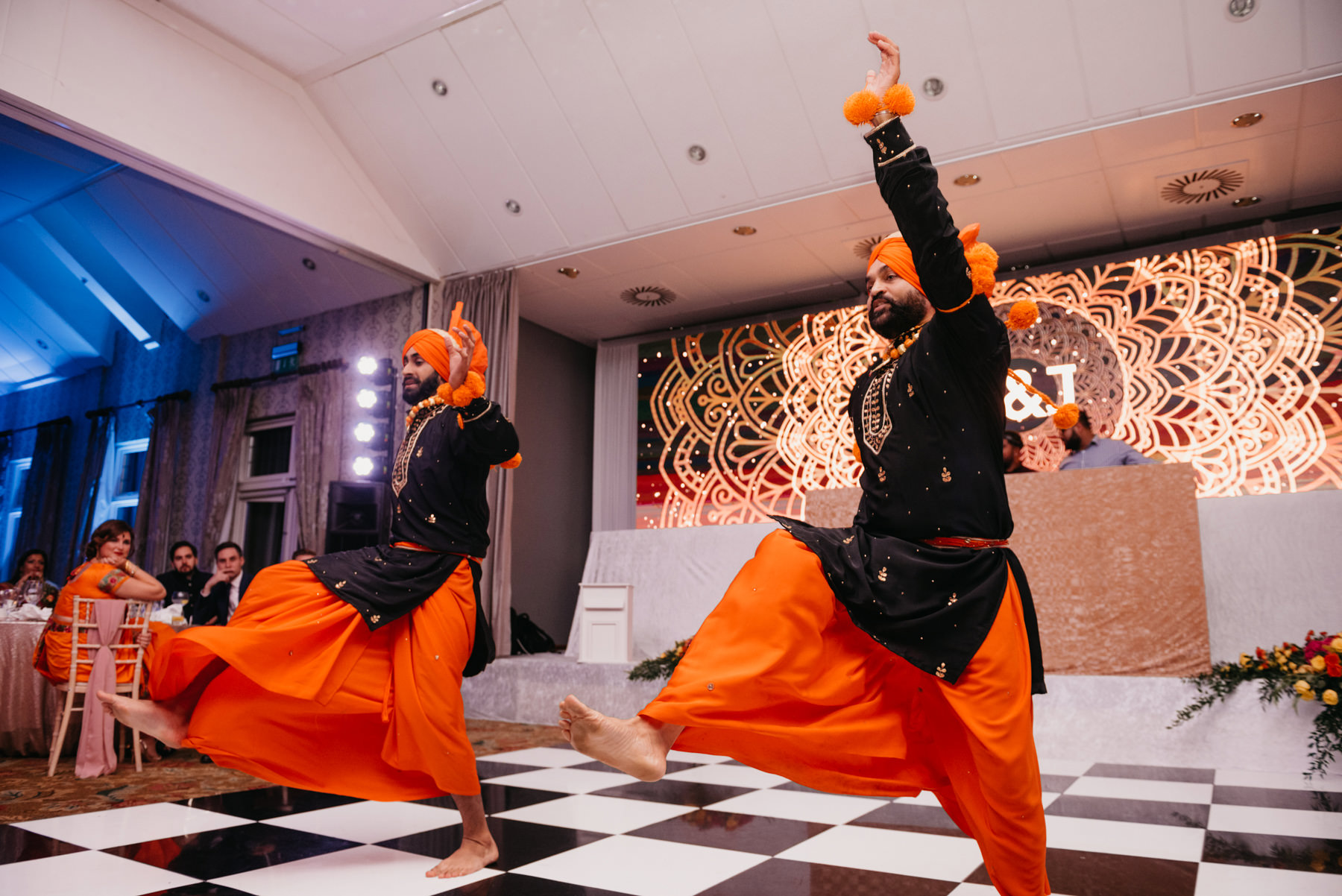 Vibrant Hindu Irish wedding photography | The K Club wedding venue 225