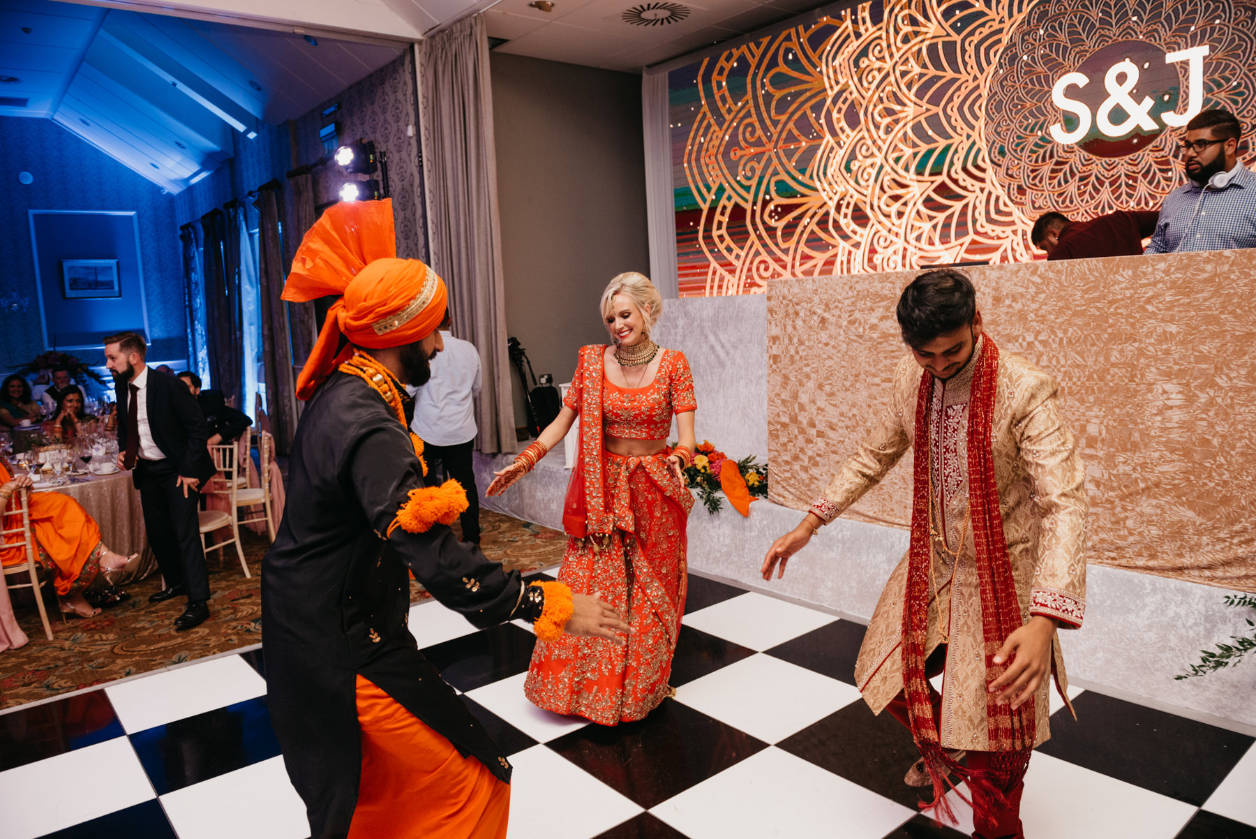 Vibrant Hindu Irish wedding photography | The K Club wedding venue 227