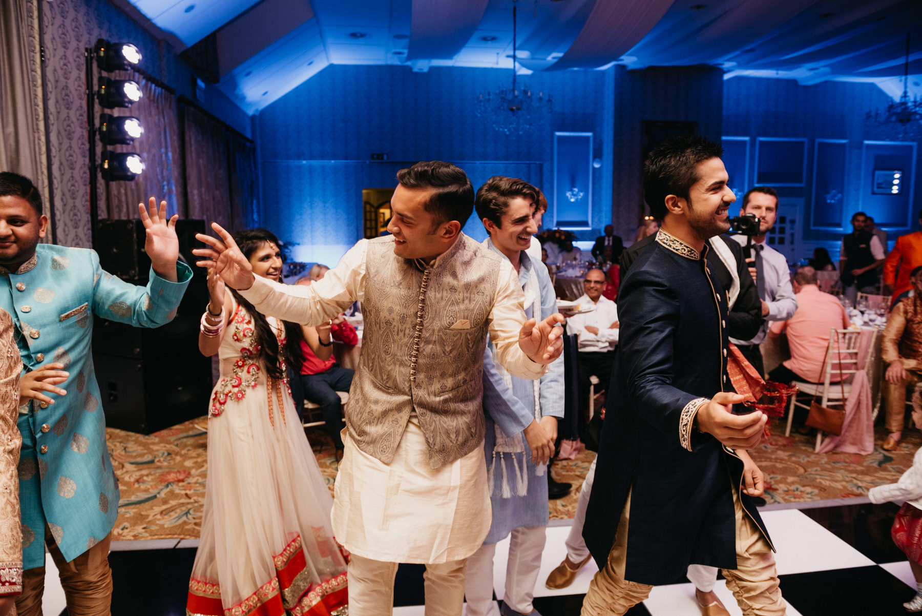 Vibrant Hindu Irish wedding photography | The K Club wedding venue 228