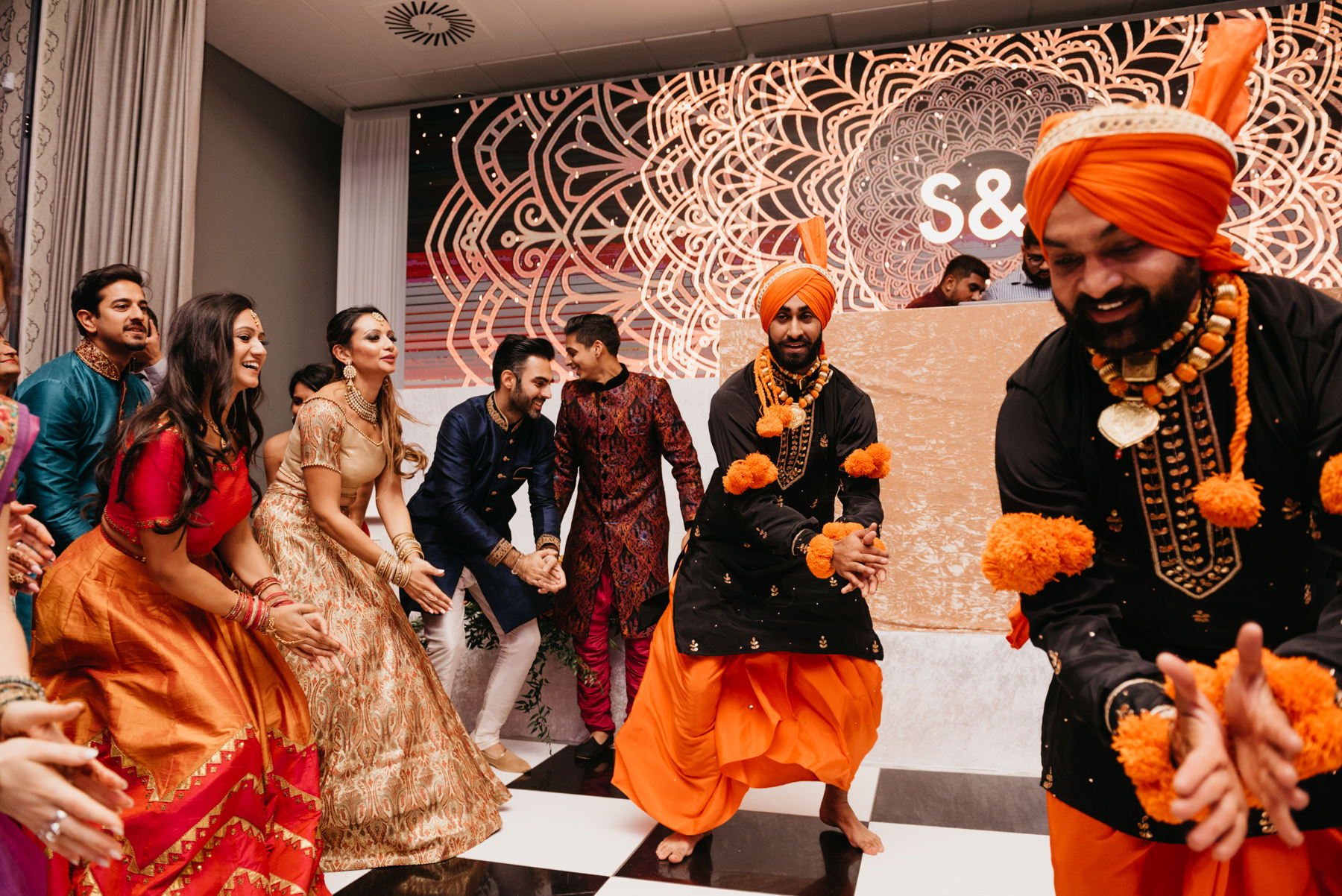 Vibrant Hindu Irish wedding photography | The K Club wedding venue 230