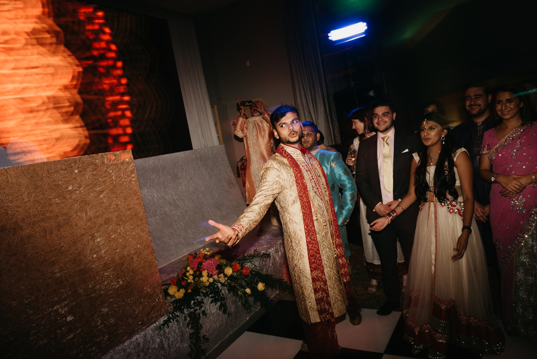 Vibrant Hindu Irish wedding photography | The K Club wedding venue 242