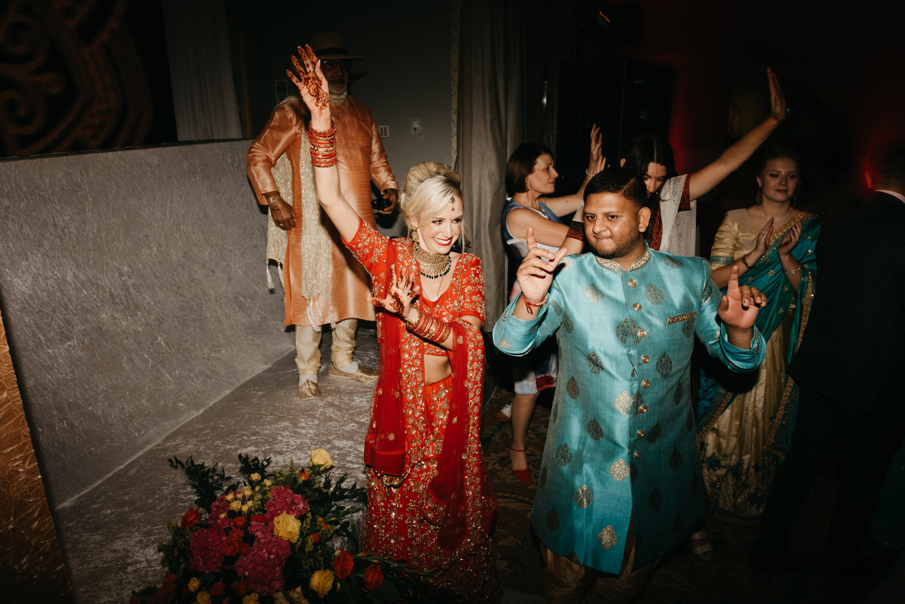 Vibrant Hindu Irish wedding photography | The K Club wedding venue 244