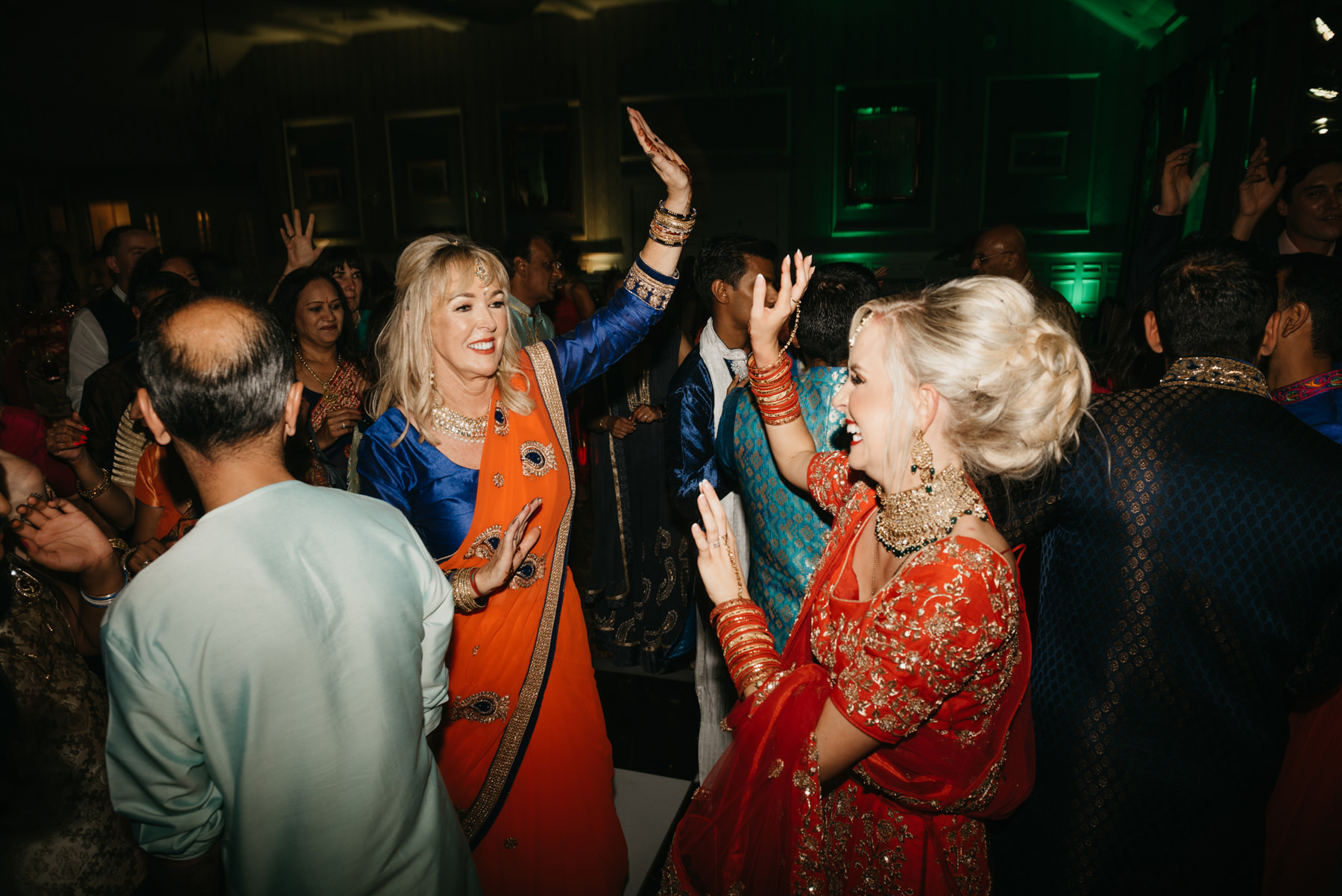 Vibrant Hindu Irish wedding photography | The K Club wedding venue 246