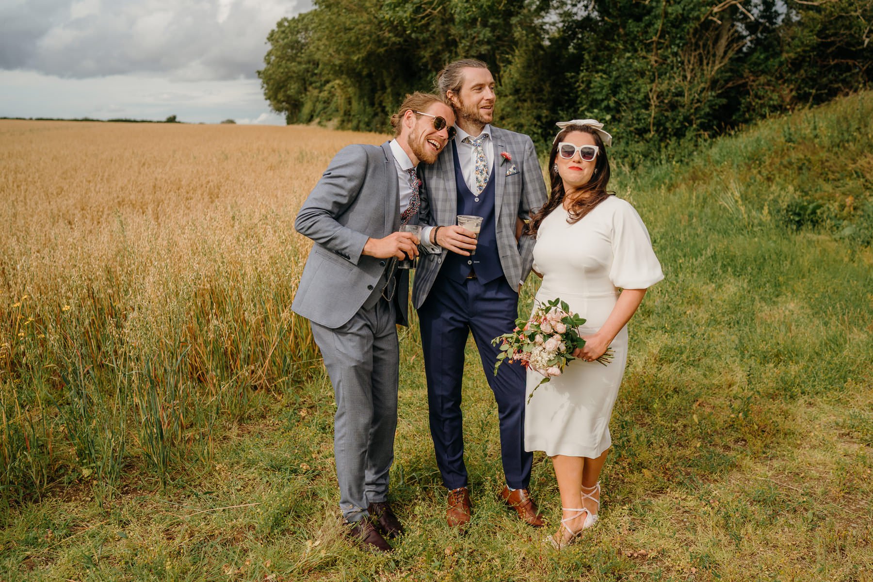 Vibrant home garden wedding in Ireland 92