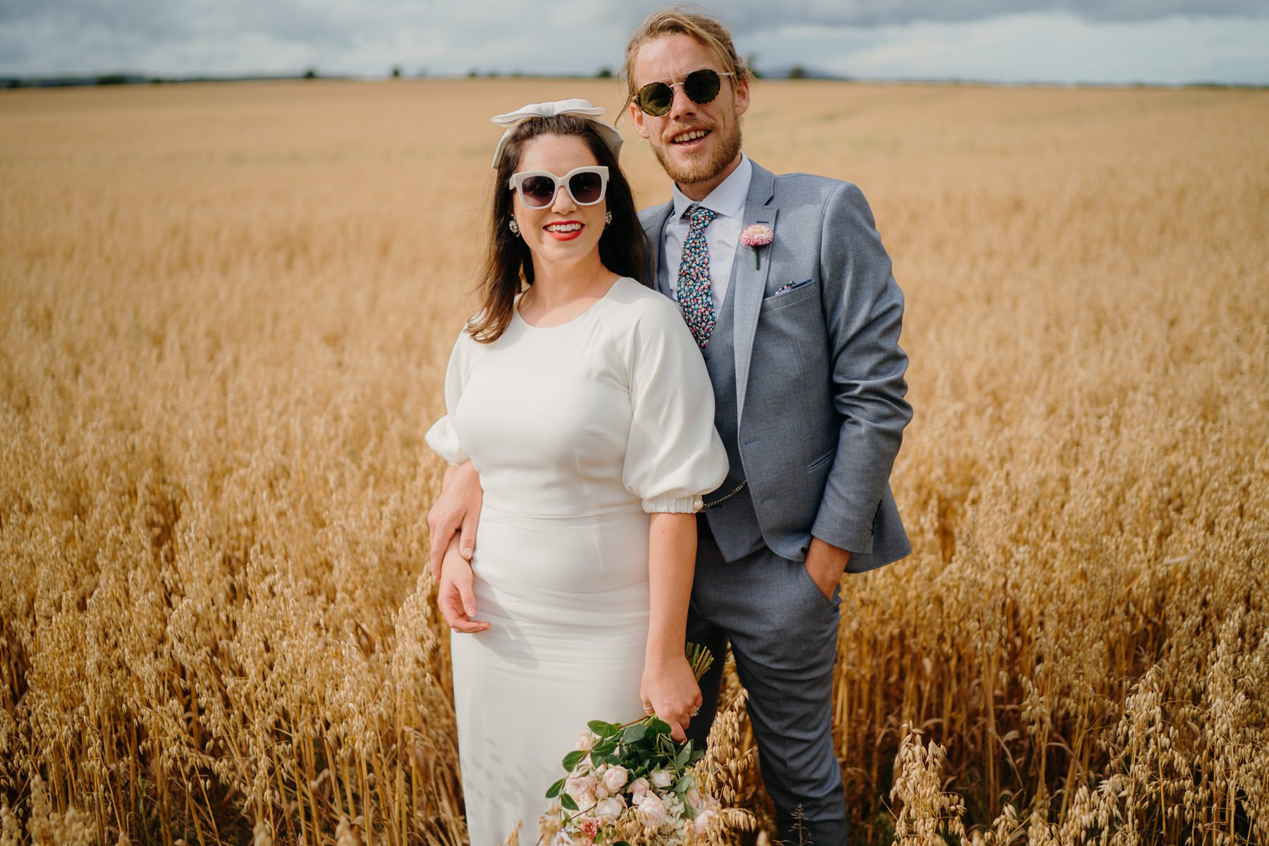 Vibrant home garden wedding in Ireland 94