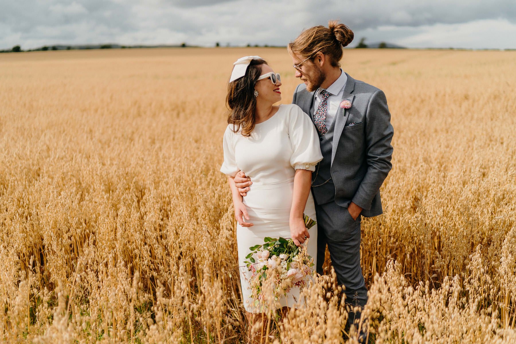 Vibrant home garden wedding in Ireland 95