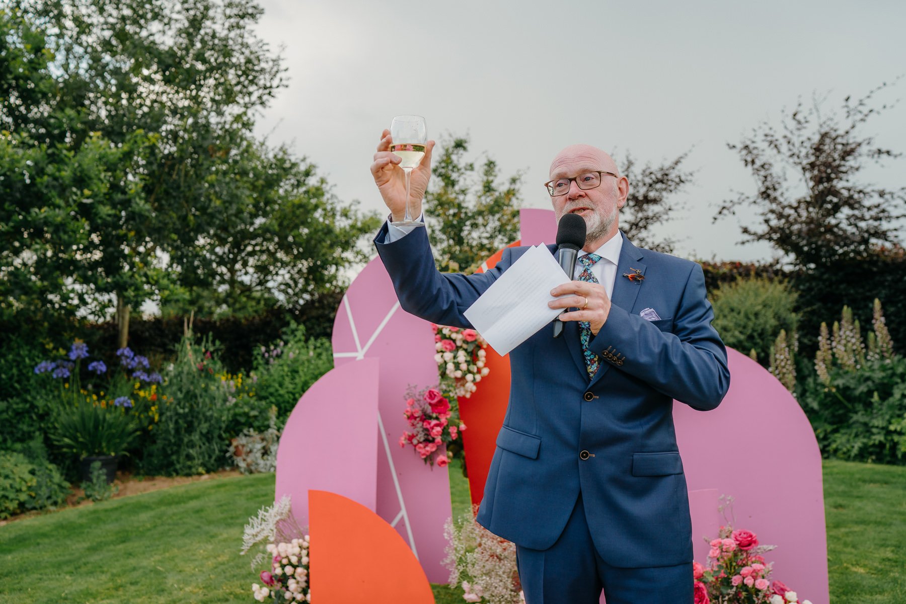 Vibrant home garden wedding in Ireland 106