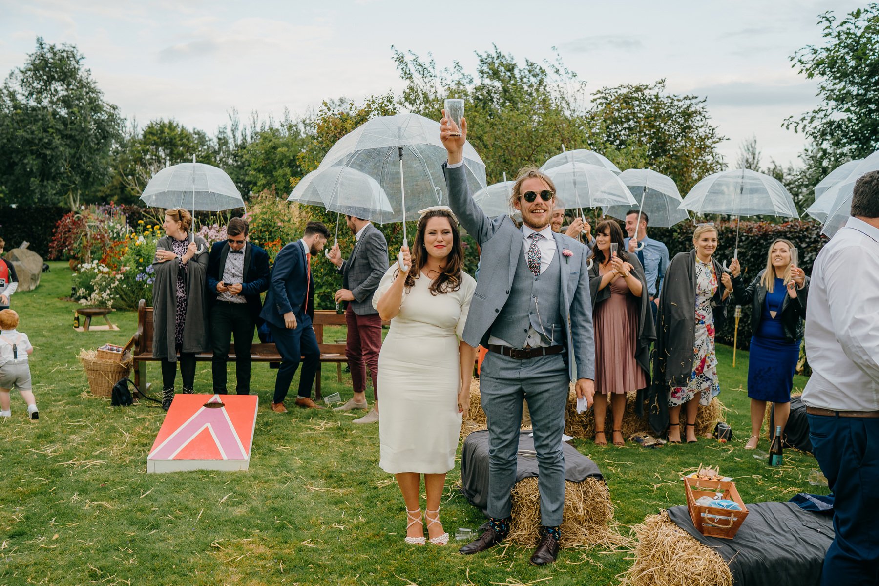 Vibrant home garden wedding in Ireland 108