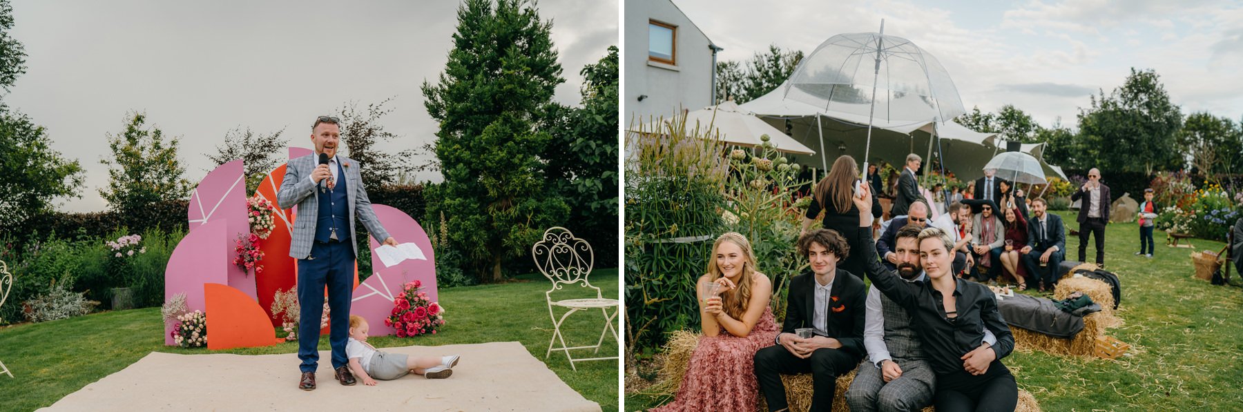 Vibrant home garden wedding in Ireland 110