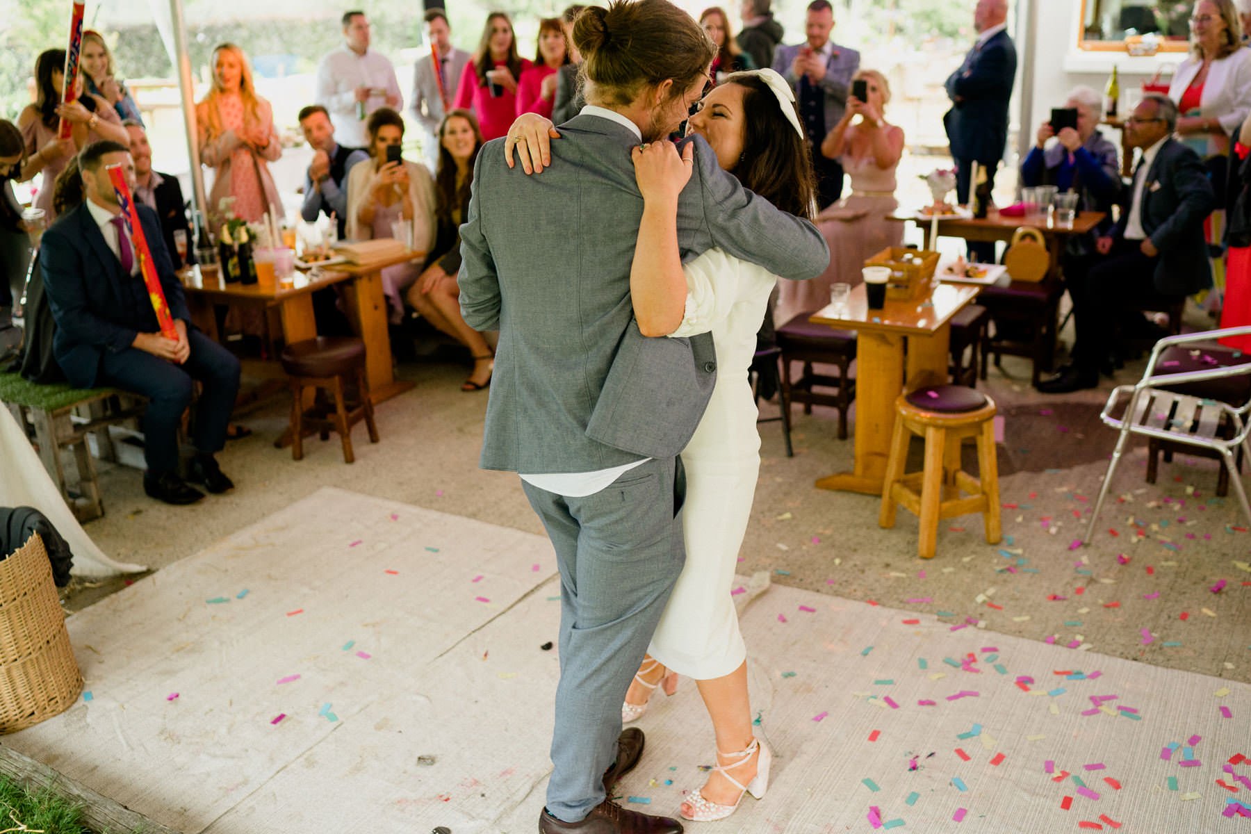 Vibrant home garden wedding in Ireland 117