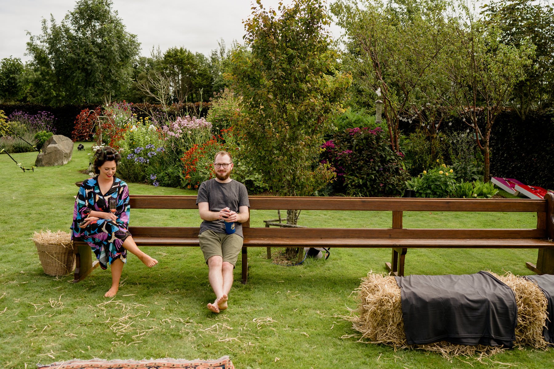 Vibrant home garden wedding in Ireland 15