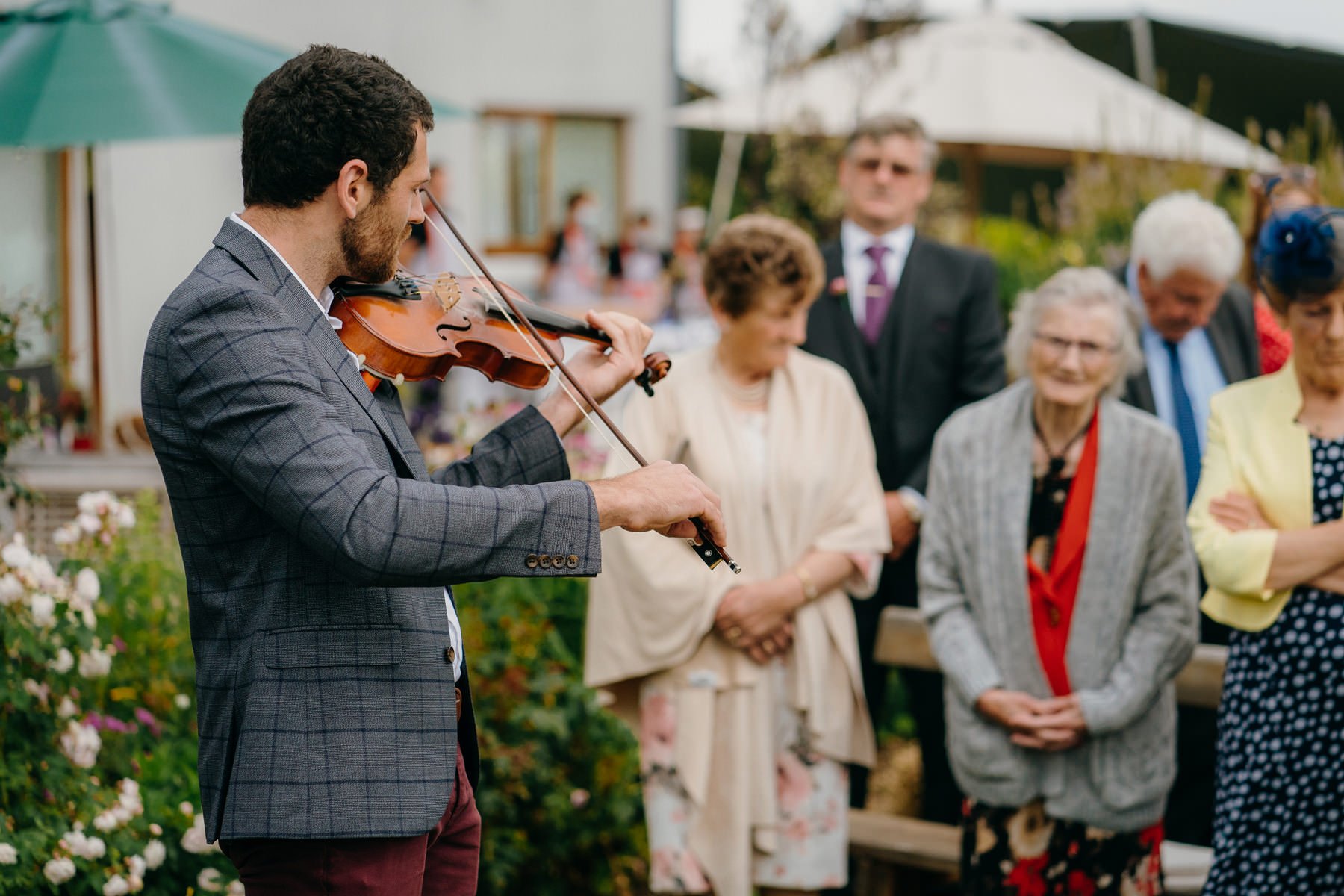 Vibrant home garden wedding in Ireland 38