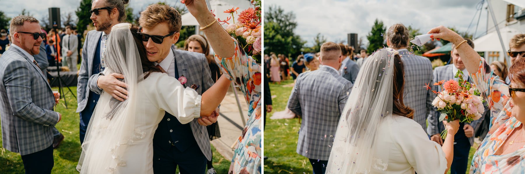 Vibrant home garden wedding in Ireland 57