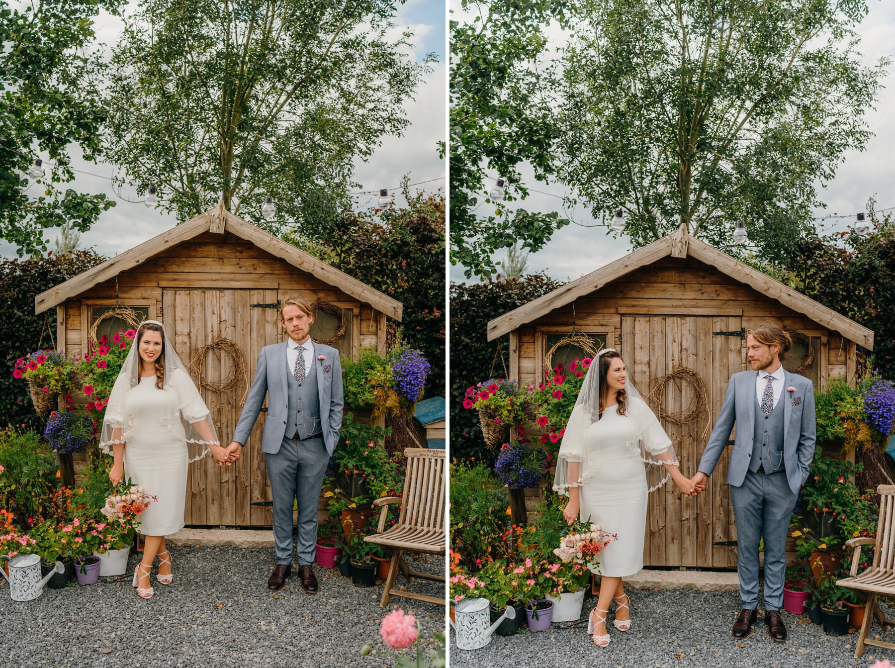 Vibrant home garden wedding in Ireland 69