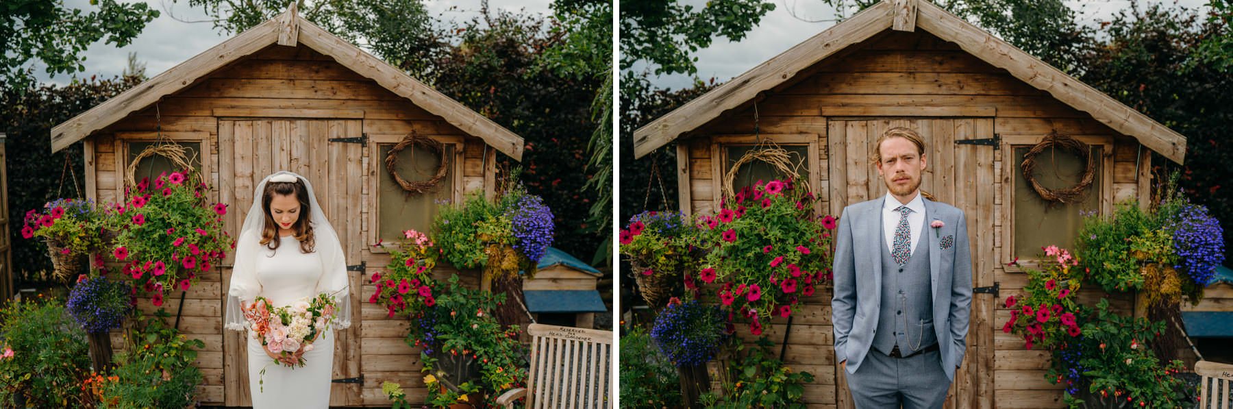 Vibrant home garden wedding in Ireland 72