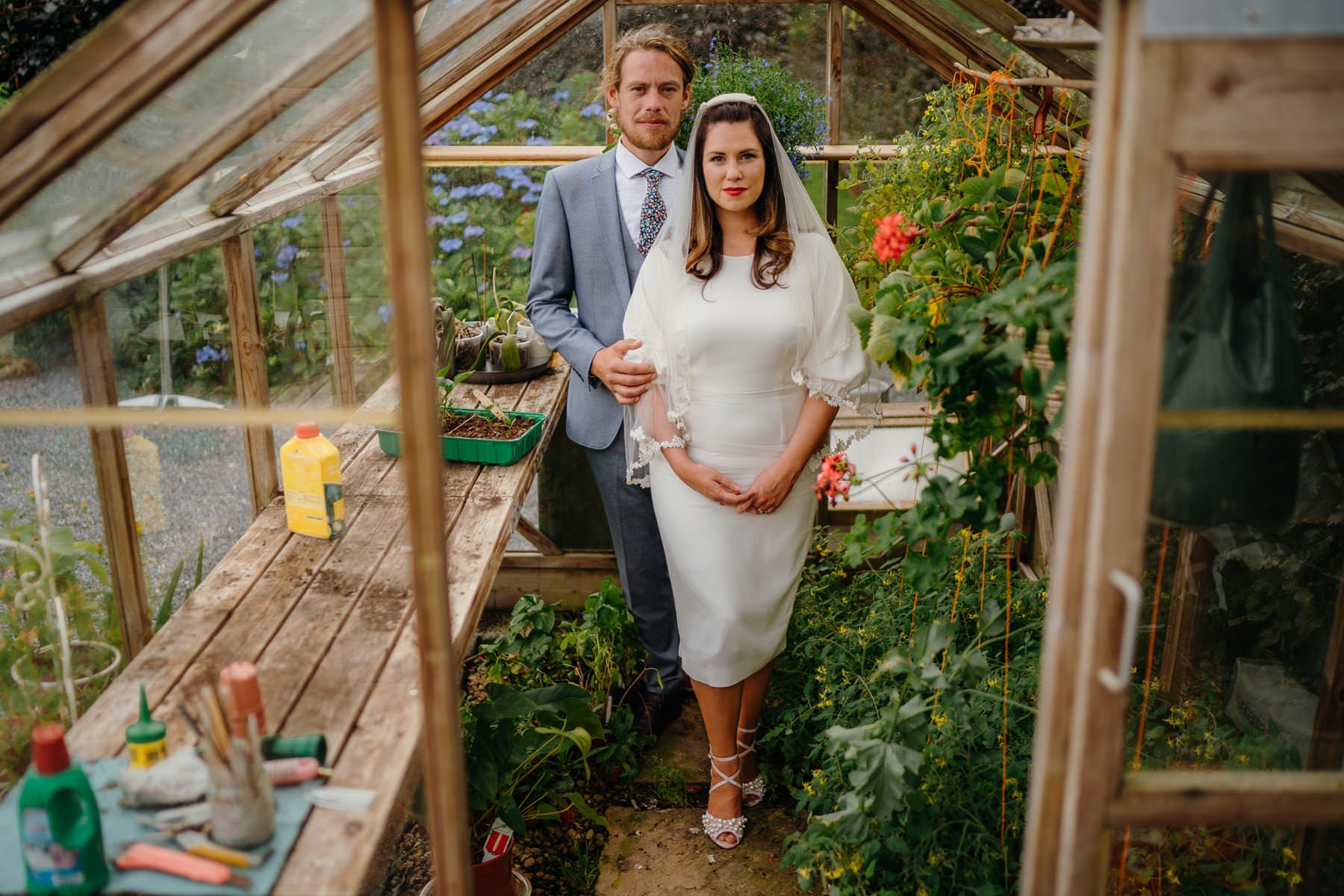 Vibrant home garden wedding in Ireland 75