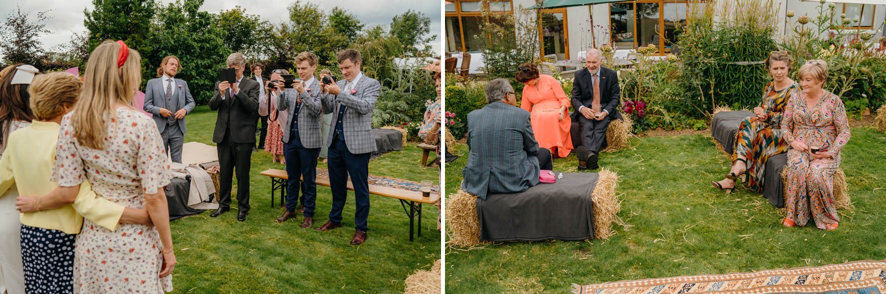 Vibrant home garden wedding in Ireland 79