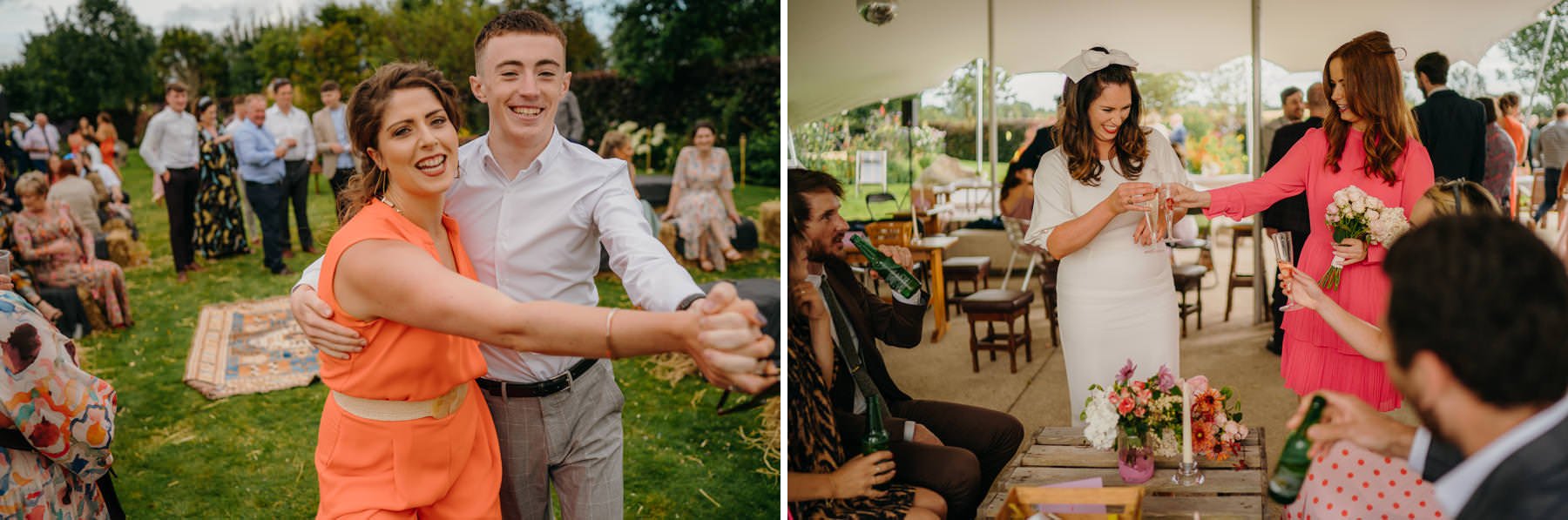 Vibrant home garden wedding in Ireland 80