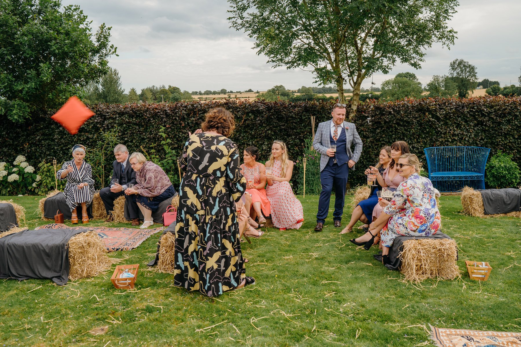 Vibrant home garden wedding in Ireland 82