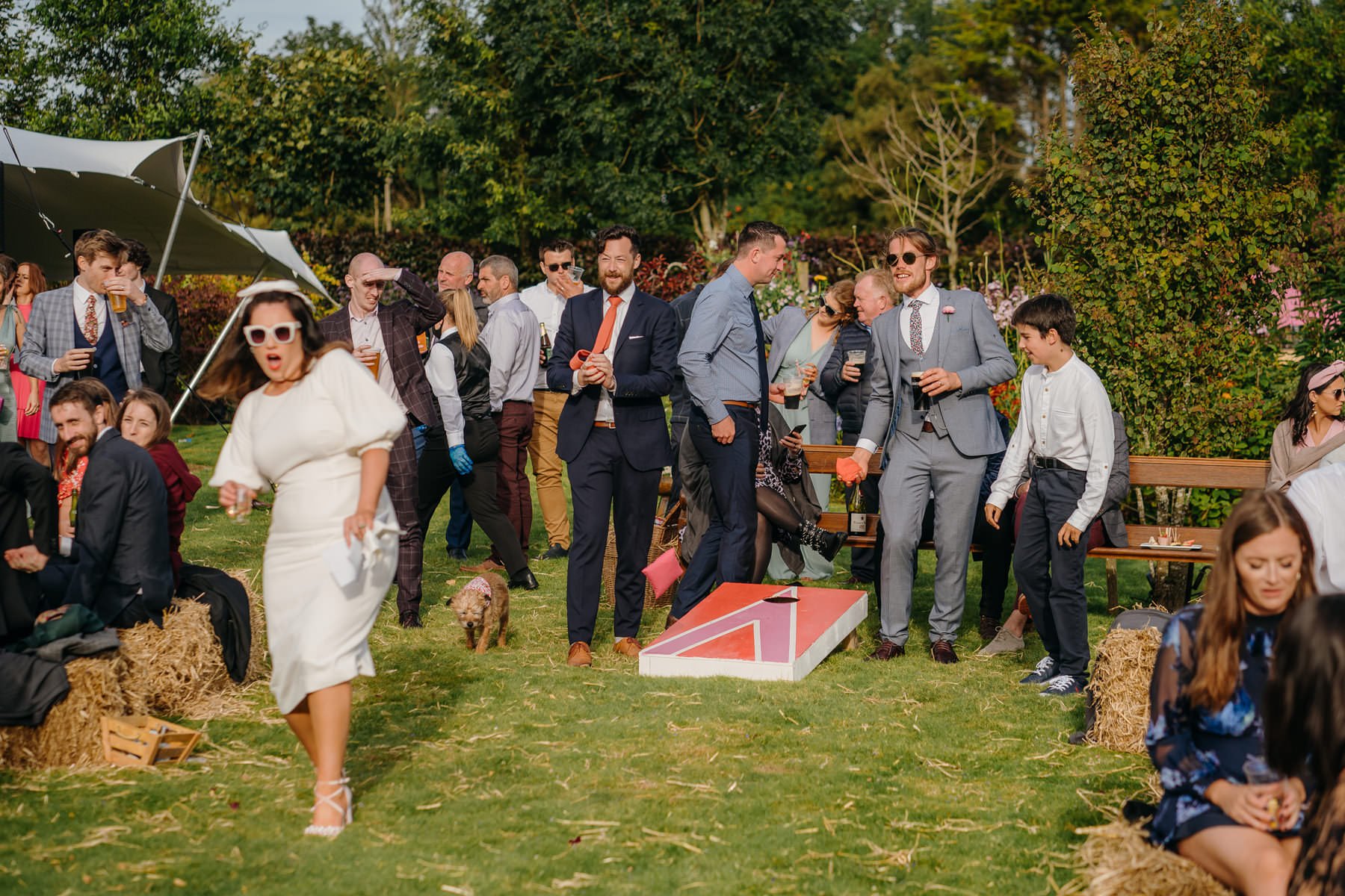 Vibrant home garden wedding in Ireland 83