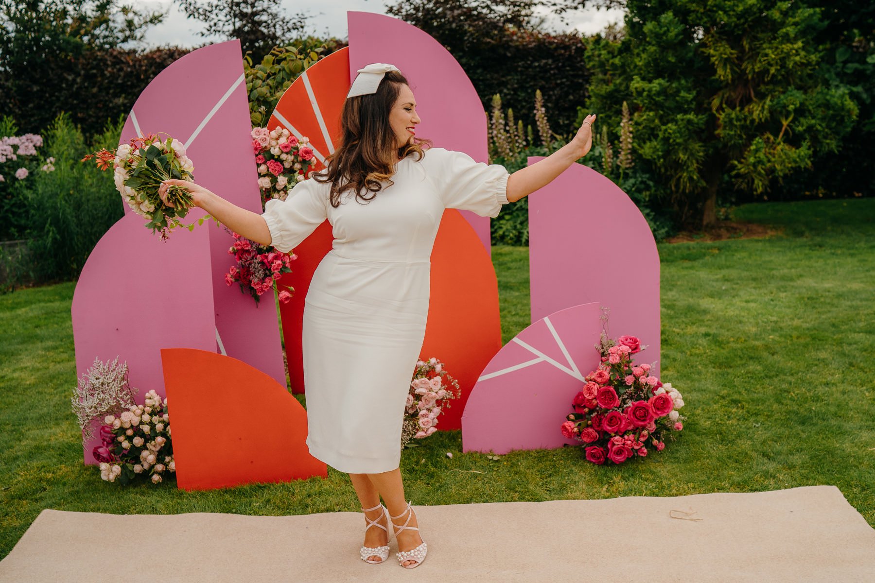 Vibrant home garden wedding in Ireland 86