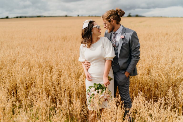 Vibrant home garden wedding in Ireland 1