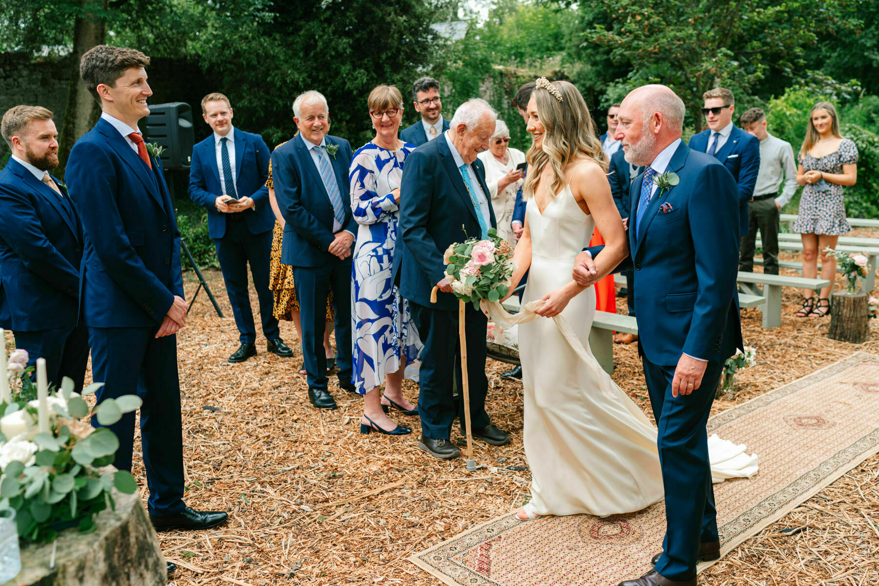 Garden wedding at Cloughjordan House