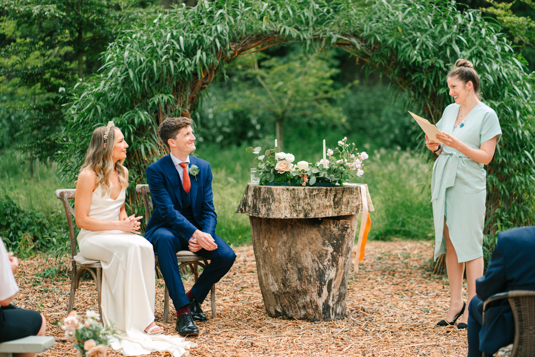 Garden wedding at Cloughjordan House