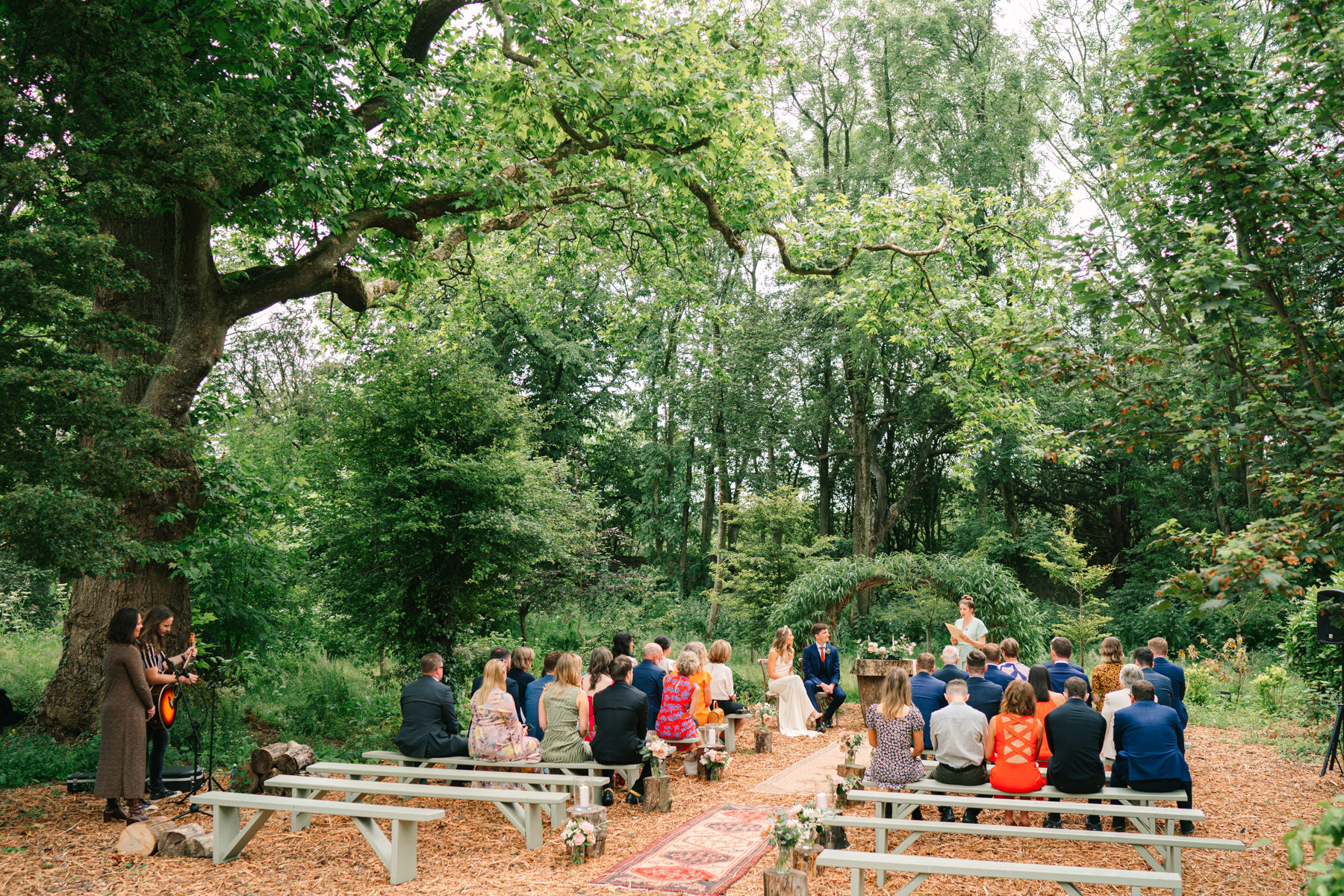 Garden wedding at Cloughjordan House