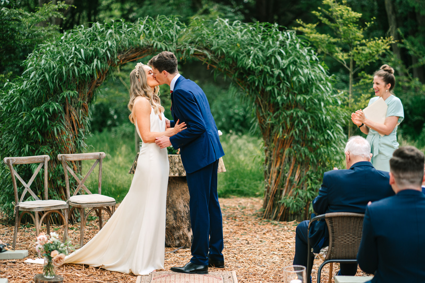 Garden wedding at Cloughjordan House