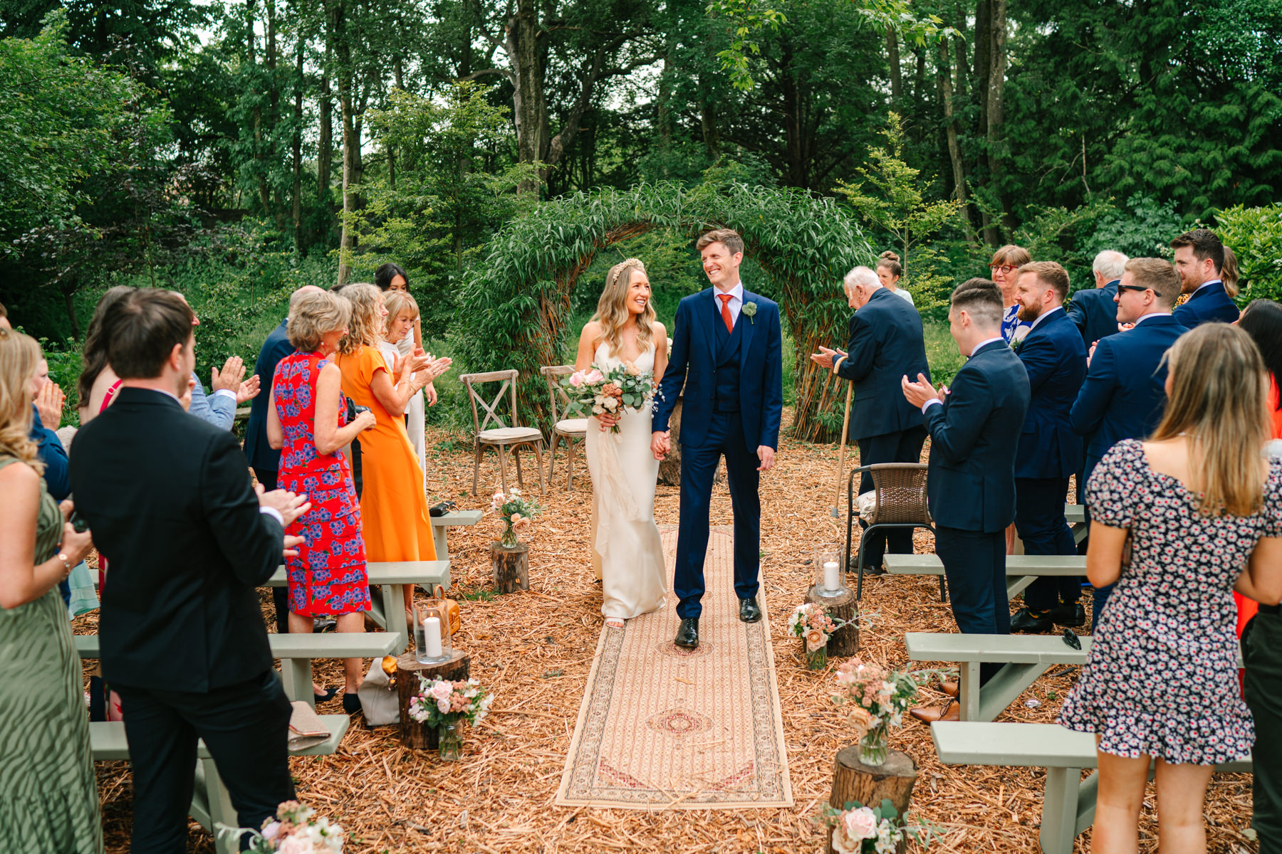 Garden wedding at Cloughjordan House