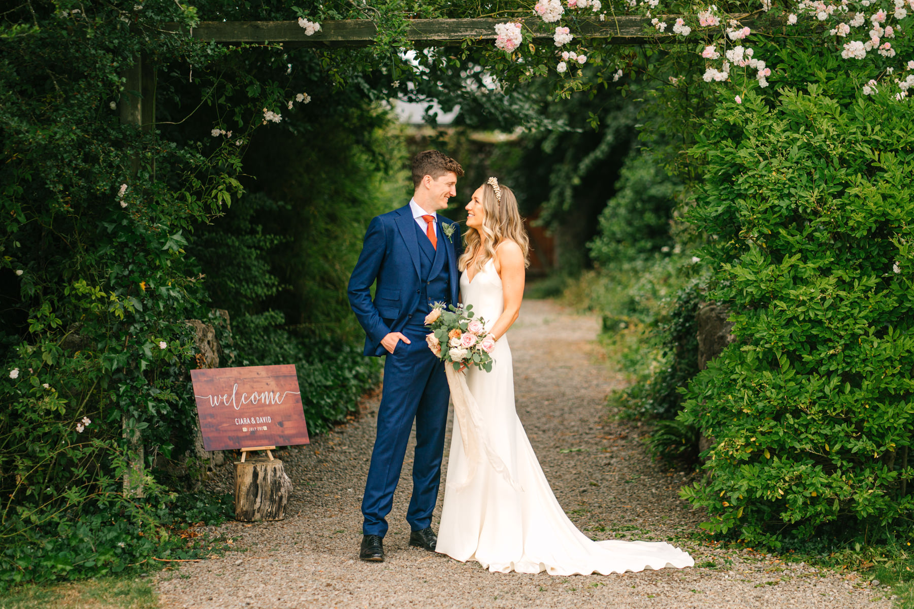 Garden wedding at Cloughjordan House