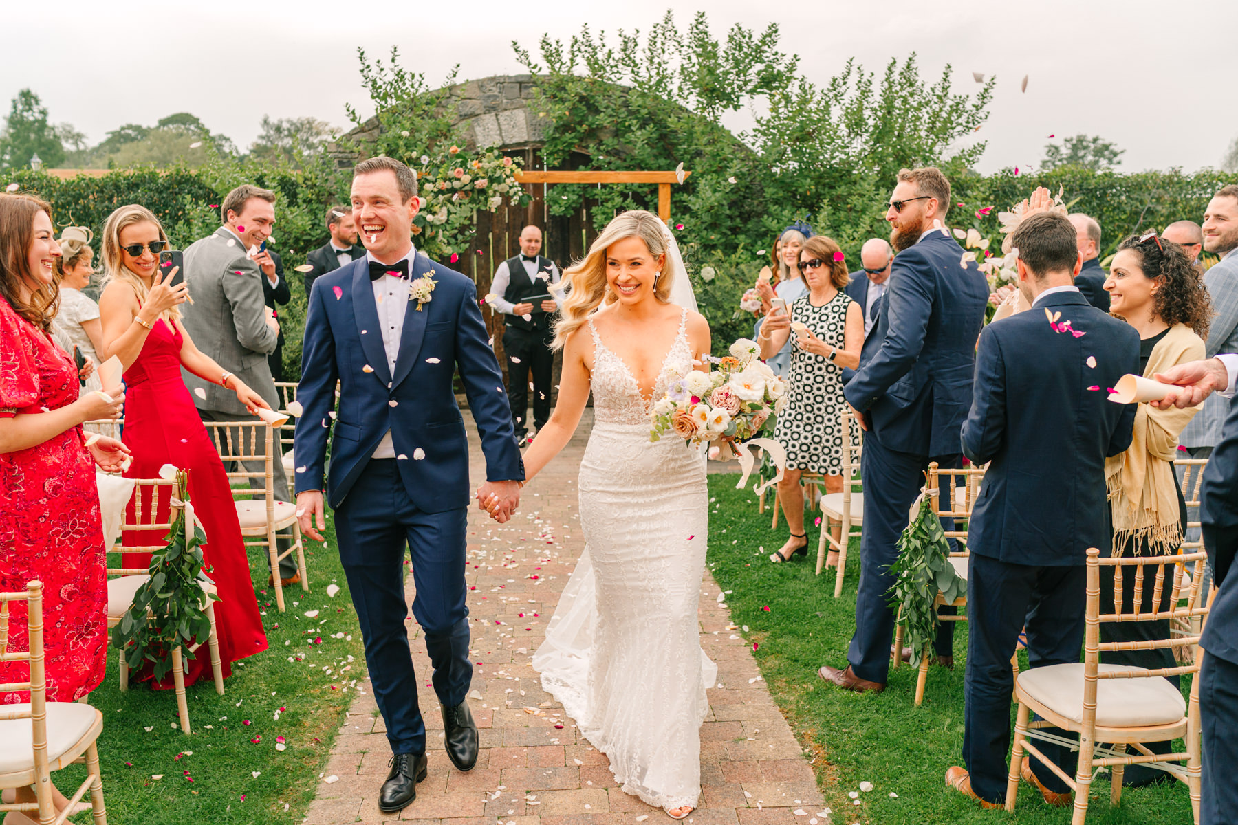 outdoor ceremony wedding at Ballymagarvey Village