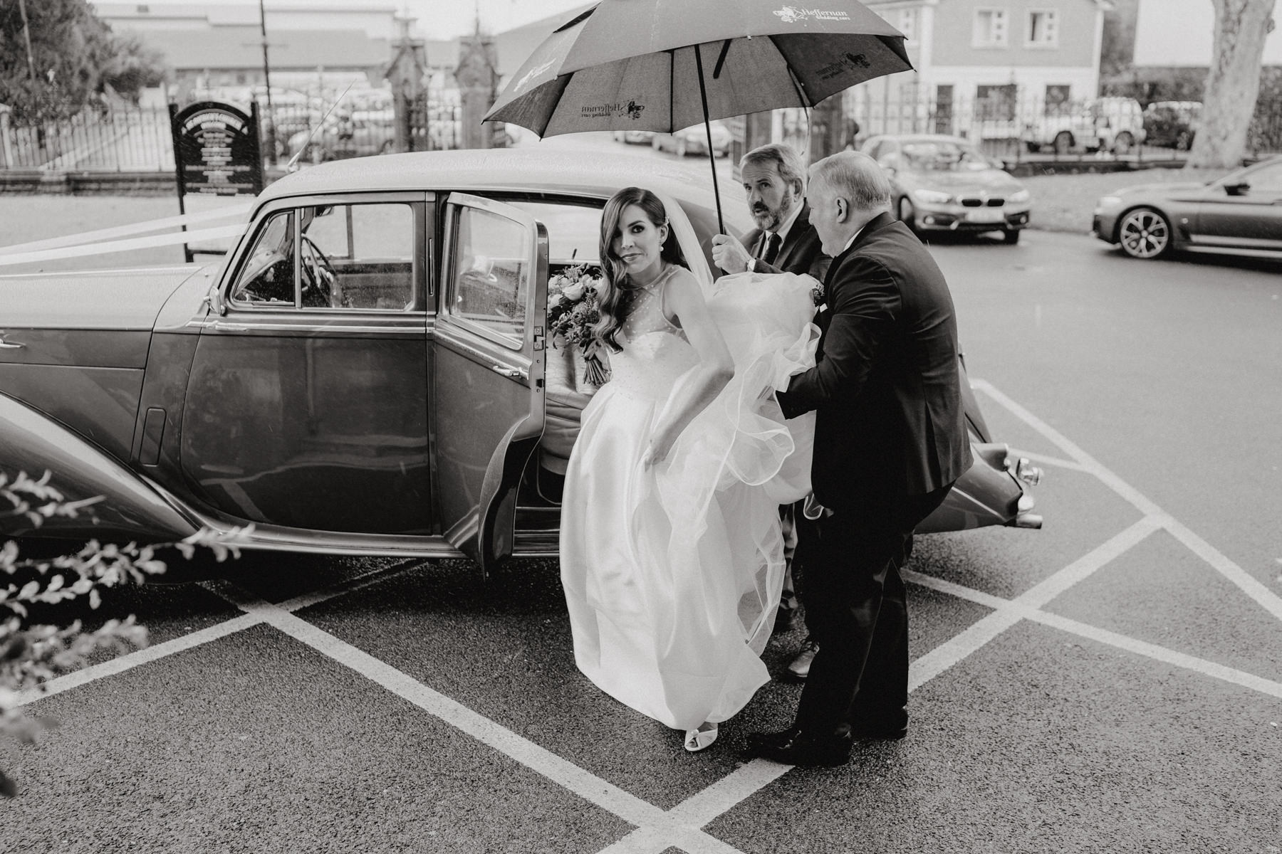 Elegant black tie wedding in Tankardstown House - Ciara and Cillin's autumn fun celebrations. 25