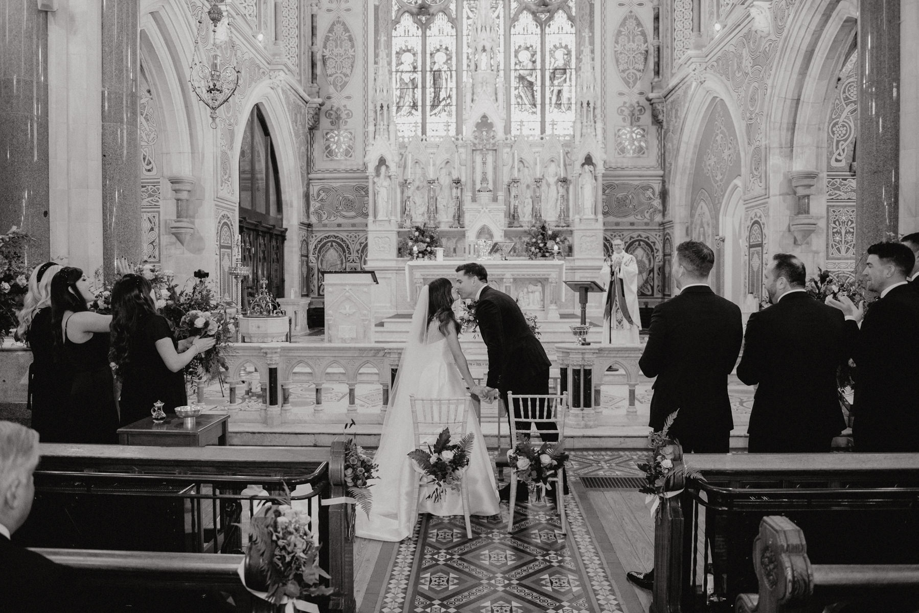 Elegant black tie wedding in Tankardstown House - Ciara and Cillin's autumn fun celebrations. 39