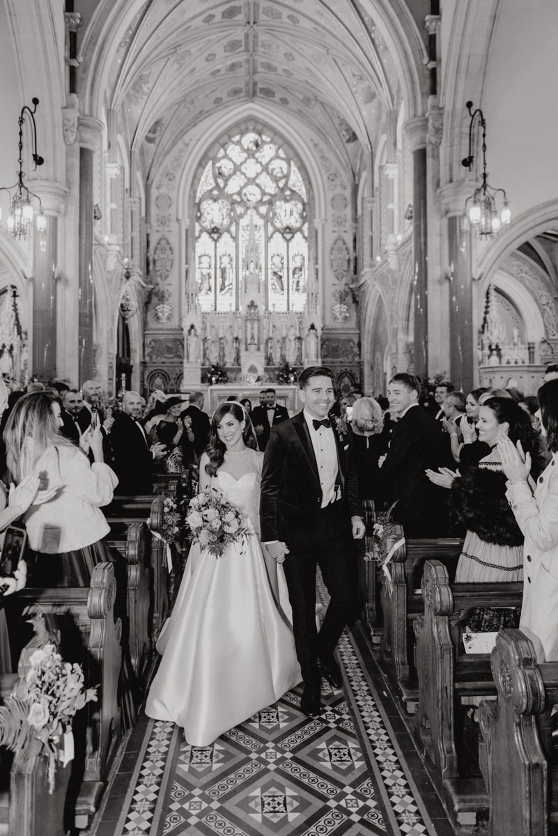 Elegant black tie wedding in Tankardstown House - Ciara and Cillin's autumn fun celebrations. 41