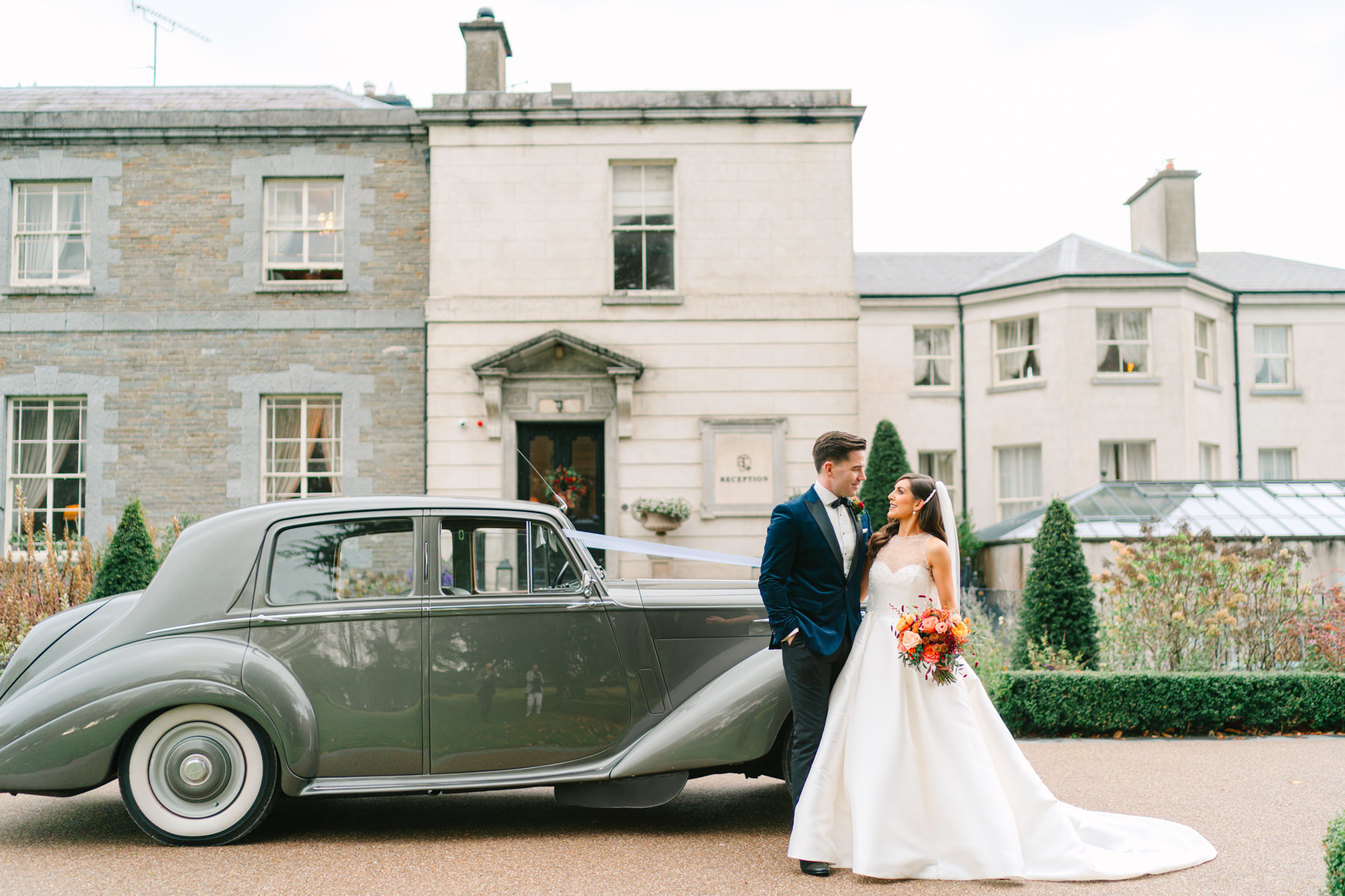 Elegant black tie wedding in Tankardstown House - Ciara and Cillin's autumn fun celebrations. 44