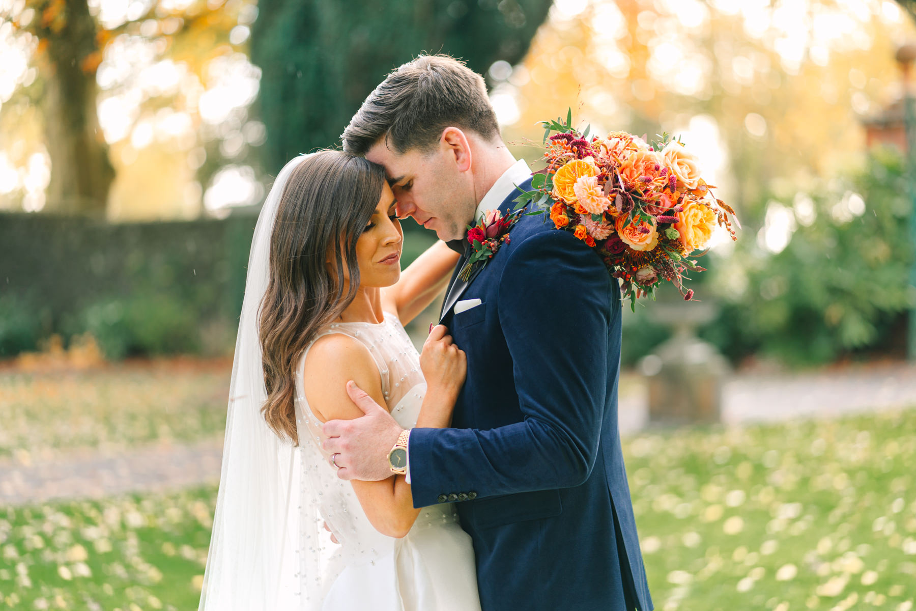 Elegant black tie wedding in Tankardstown House - Ciara and Cillin's autumn fun celebrations. 56